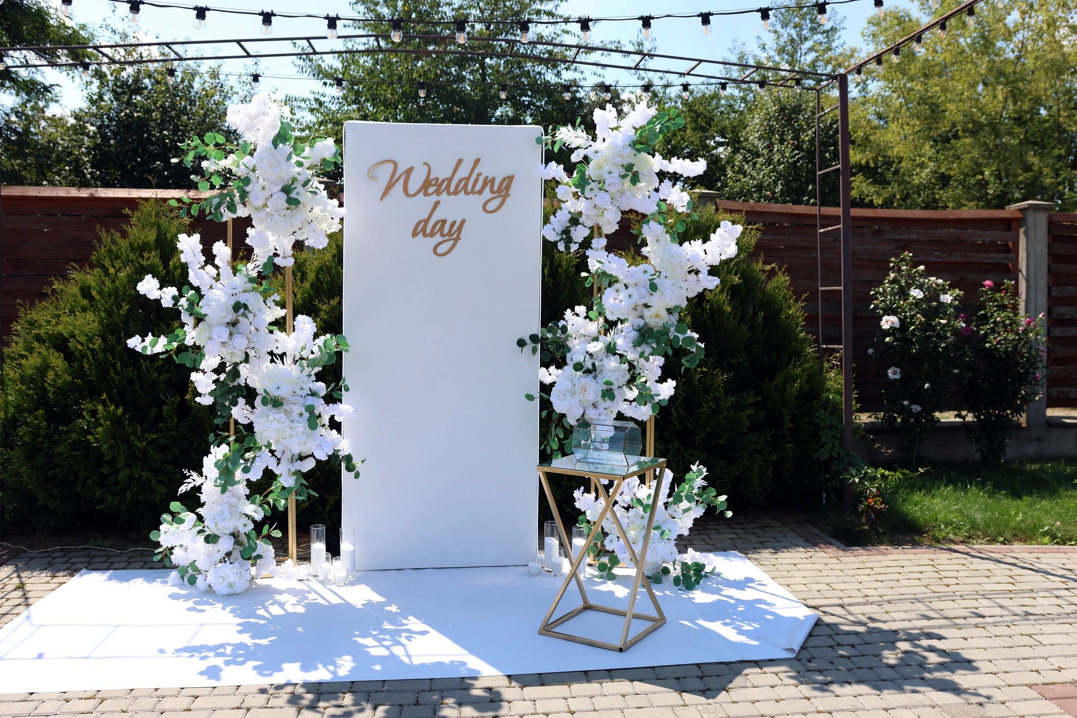 Modern photo booth with digital screen